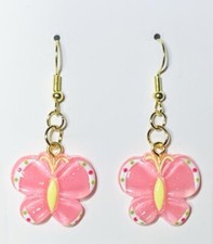 Gold Butterfly Drop Dangle Earrings 