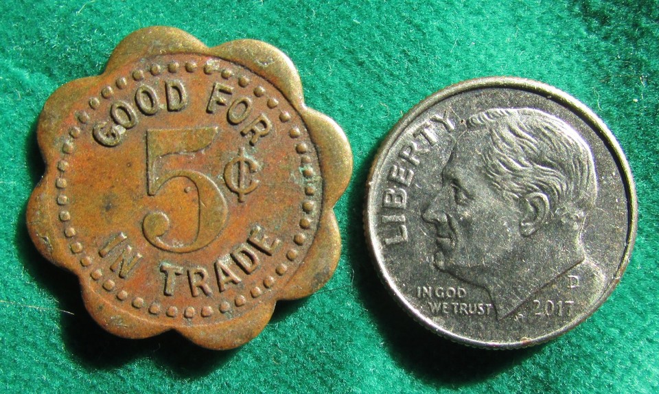 Fairfield IA token White T Store good for 5c in Trade IOWA eBay