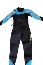 Hevto Women  s Full 3mm Neoprene Wetsuit XS - Coral I in Light Blue Flower
