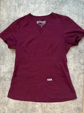 Grey  s Anatomy Scrub Top - Women  s XSmall Maroon