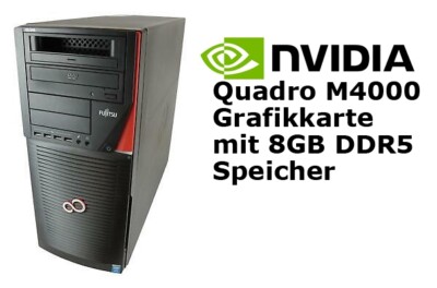 Fujitsu M740n Xeon E5-1630 v3 3,7GHz 16GB 128GB SSD Win 10 Pro M4000 8GB