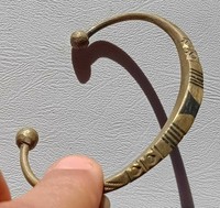 EXTREMELY RARE ANCIENT VIKING BRONZE BRACELETS AUTHENTIC ARTIFACT
