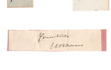 John Chandler Bancroft Davis (1822-1907) Signed Clip Autographed / Attorney