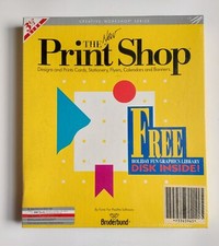 The New Print Shop Computer Software IBM Tandy PC Broderbund 1989 SEALED