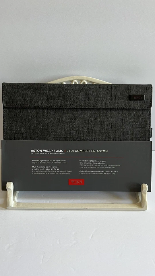 Tumi Magnetic Hardshell Aston Cover Folio Case Microsoft Surface Pro 3 & 4 Gray - Image 2 of 4