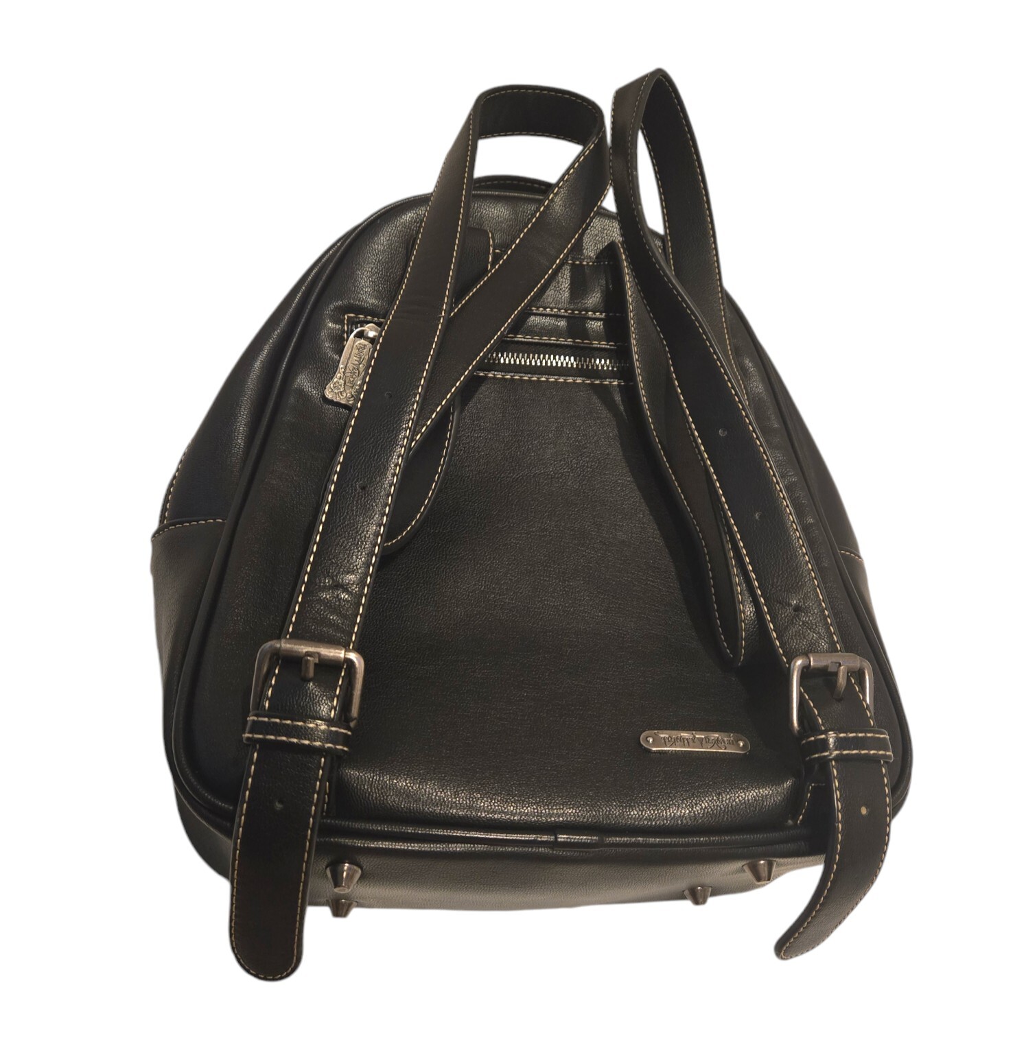 Trinity Ranch Black Backpack Turquoise Leather W/… - image 16