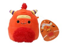 Original Squishmallows ERNEST the ORANGE MONSTER 4.5" MINI HALLOWEEN SQUAD NWT