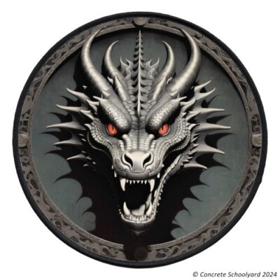Gothic Dragon Patch Up To 25cm, Large Iron On Jacket Backpatch, Goth Metal MC