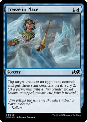 x4 Freeze in Place WOE MTG 50 COMMON M/NM 4x