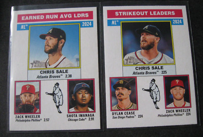 CHRIS SALE/Z. WHEELER/S. IMANAGA/D. CEASE 2-CARD Insert Lot 2025 Topps Heritage
