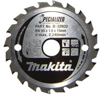 Makita Akku SäGe KreissäGeblatt 85 X 15 Mm Holz SäGeblatt 20 ZäHne B-32932
