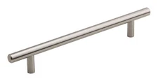 STG 11.18" Solid Steel Cabinet T-Bar Pull Handle w/ Screws, Brushed Nickel