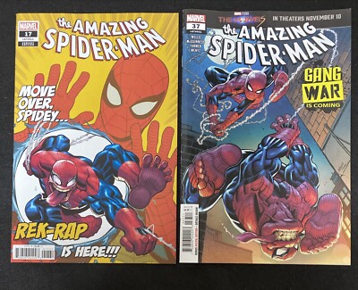 Amazing Spider-Man #17 1:25 Variant plus #37 A Marvel 2023 * 1st Rek-Rap * NM