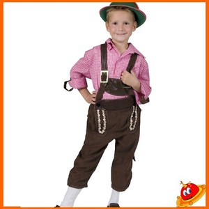 Costume Carnevale Ragazzo Bambino Pantalone Tirolese Bavarese Tg 5 A 12 Anni Ebay