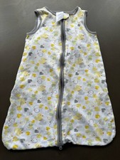 Just Born Infant Deluxe Swaddle unisex yellow duck print padded, Size 0/6 Months
