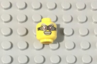 LEGO Yellow Minifig Head with Goggles and a Big Grin | eBay