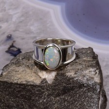 Edelopal Ring, 925er Silber, Edelsteinring (23619), Edelsteinschmuck