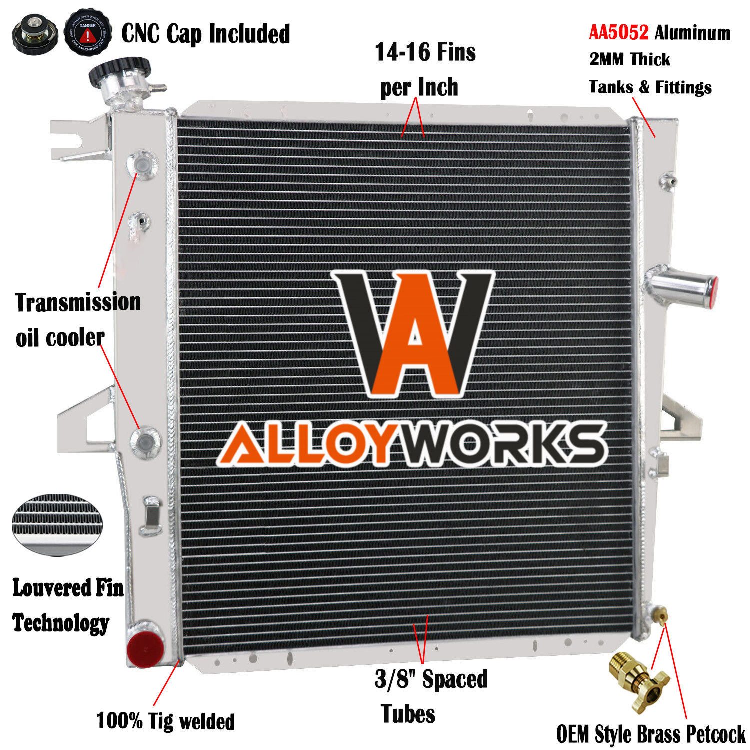 1997-2011 Ford Explorer Ranger Mazda Mercury 3.0L 4.0L 3-Row Radiator CC2173