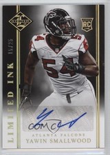 2014 Panini Limited Limited INK Gold 15/25 Yawin Smallwood #LI-YS Auto 0c2