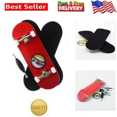 Youth-Friendly 30mm Complete Wooden Fingerboard Set   Includes Tools & Stickers