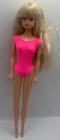 Vintage Blonde Uneeda Brittany Doll with Pink Swimsuit Barbie Clone 1970s