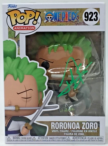 Funko Pop! One Piece Roronoa Zoro #923 Signed by Mackenyu PSA with Protector