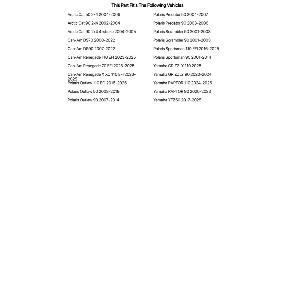 Zapata de freno Tusk - carbono para POLARIS Sportsman 110 EFI 2016-2022 Foto 3 de 3