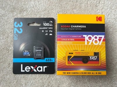 KODAK Charmera Digital Keychain Camera Blind Box Bundle 32 GB MicroSD Card NEW