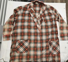 Sears Robe VTG Mens Plaid Sz Large 42-44 Lightweight Belted Waist Tie Pockets