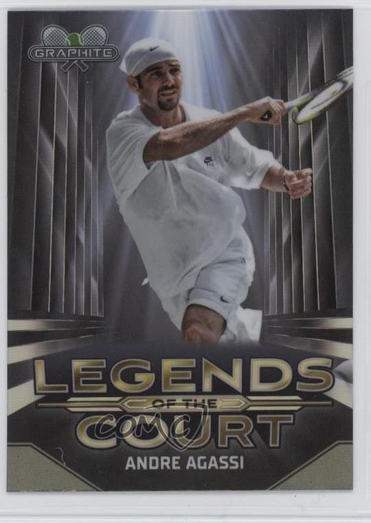 Andre Agassi #LOC-AA Tennis Cards 2024 Topps Graphite Legends of the Court trading card — raw and PSA graded price guide