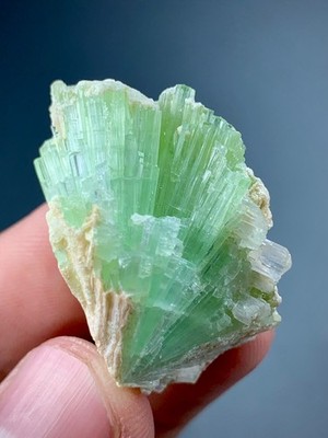 Natural Aesthetic Green Tourmaline Bunch With Kunzite From Afghanistan (13 G)