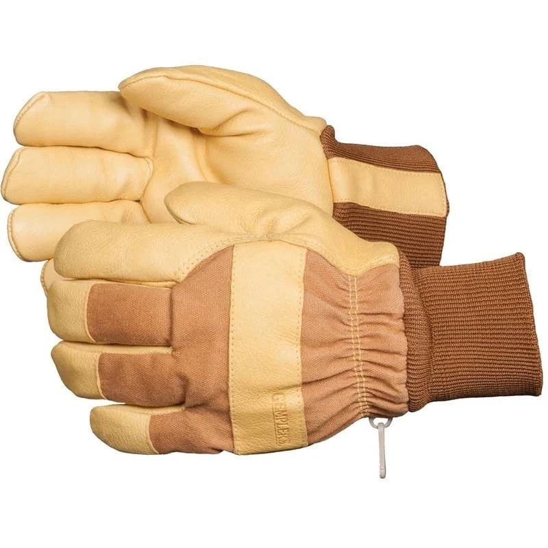 Waterproof Insulated Pigskin Leather Work Gloves – Triple-layer Technology wi...