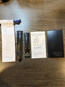 Camille Fournet Black Alligator Two-Piece Band 21mm/18mm with COA and Bag