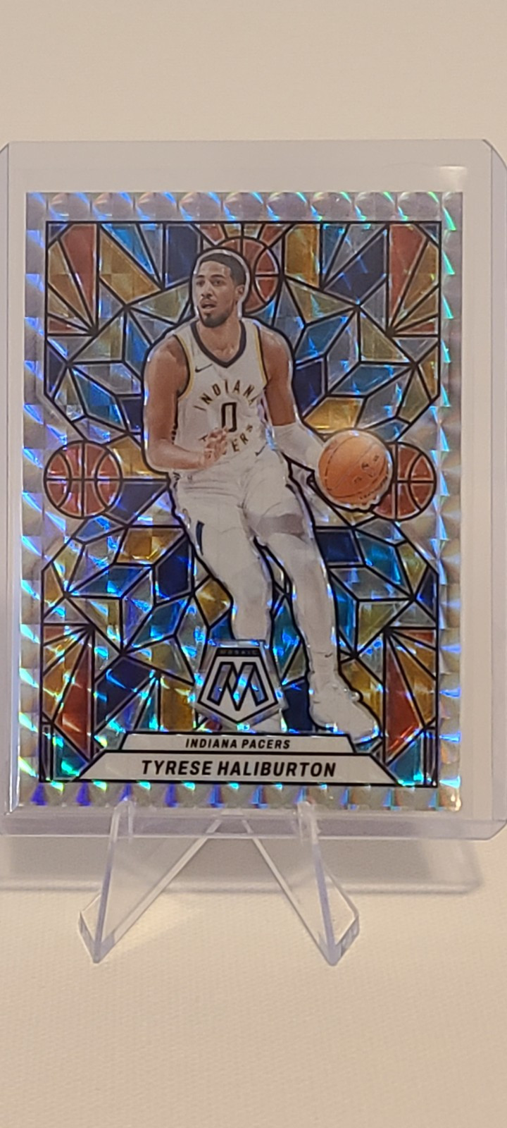 TYRESE HALIBURTON 2023-2024 Panini Mosaic #24 Stained Glass