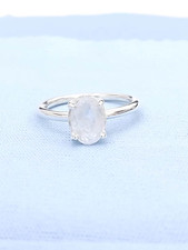 AAA Natural Certified White Sapphire Ring 5.50 Carat, 925 Sterling Silver