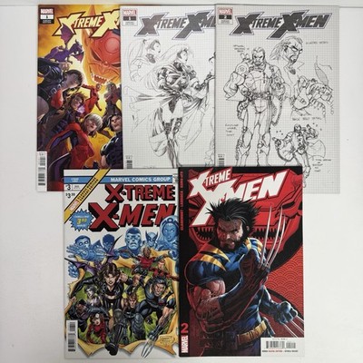 X-Treme X-Men Comic Lot of 5 Marvel Variants Wolverine Storm Bishop