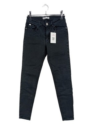 Zara Basic Z1975 Denim Jeans Skinny Fit Damen Schwarz Gr. 38 W29