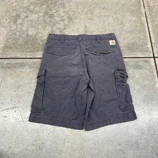 vintage carhartt faded grey relaxed baggy fit cargo shorts size 32