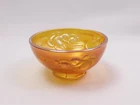 Vtg Fenton Marigold Carnival Glass Bowl Cat Playful Kittens 3.25 in.