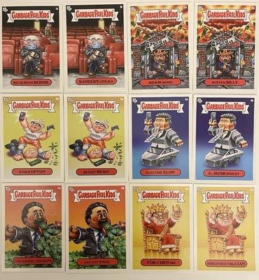#ad #ad 2021 GPK GameStonk 12 Card Set Bernie Sanders Elon Musk Reddit GameStop Topps $30.00