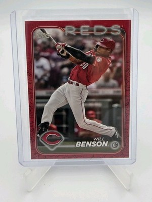 2024 Topps Series 2 - Will Benson #386 Team Logo Color Match SSP Case Hit