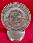 2- 2008 Fellowship of Christians and Jews Pewter medallion & Coin — photo 2