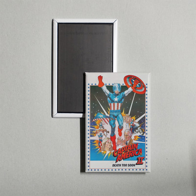 Captain America II Death Too Soon Mini Movie Poster Fridge Locker Magnet