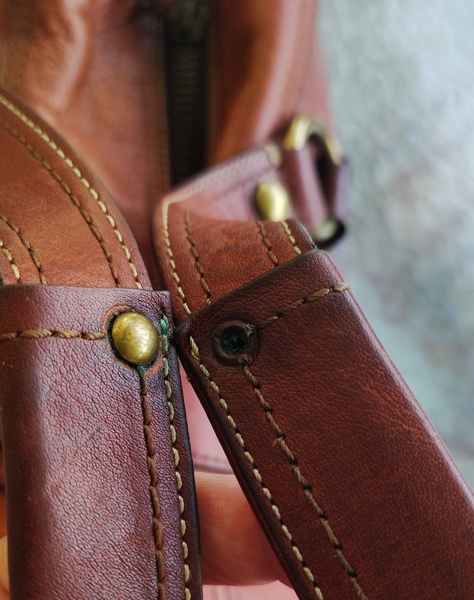 Coach MEDIUM 10330 65th Anniversary Mandy Vintage Cognac Leather