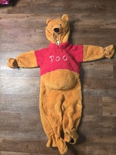 Vintage Disney's Winnie the Pooh Plush Costume Faux Sherpa Cosplay Child 3t-4t