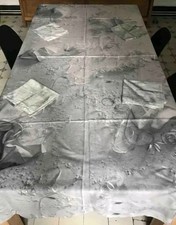 MAISON MARTIN MARGIELA x H&M Collaboration Grey Linen Tablecloth + 8 Napkins Set