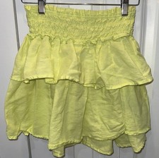 Crewcuts JCrew Girl Skirt Ruffle Linen/Cotton Drop Hem Size L