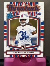 Maxwell Hairston Buffalo Bills 2025 Panini Donruss Rated Rookies Throwback RC #7