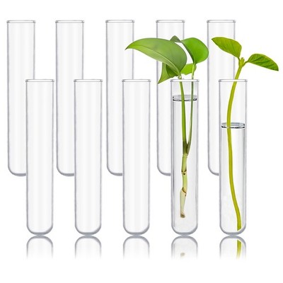 10pcs 60ml Glass Test Tubes, 25x150mm 3.3 Borosilicate Glass Test Tubes for S...