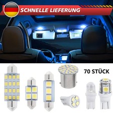 70 Stück LED Auto Innenbeleuchtung Kuppel Karte Kofferraumlampe Glühbirnen Kit